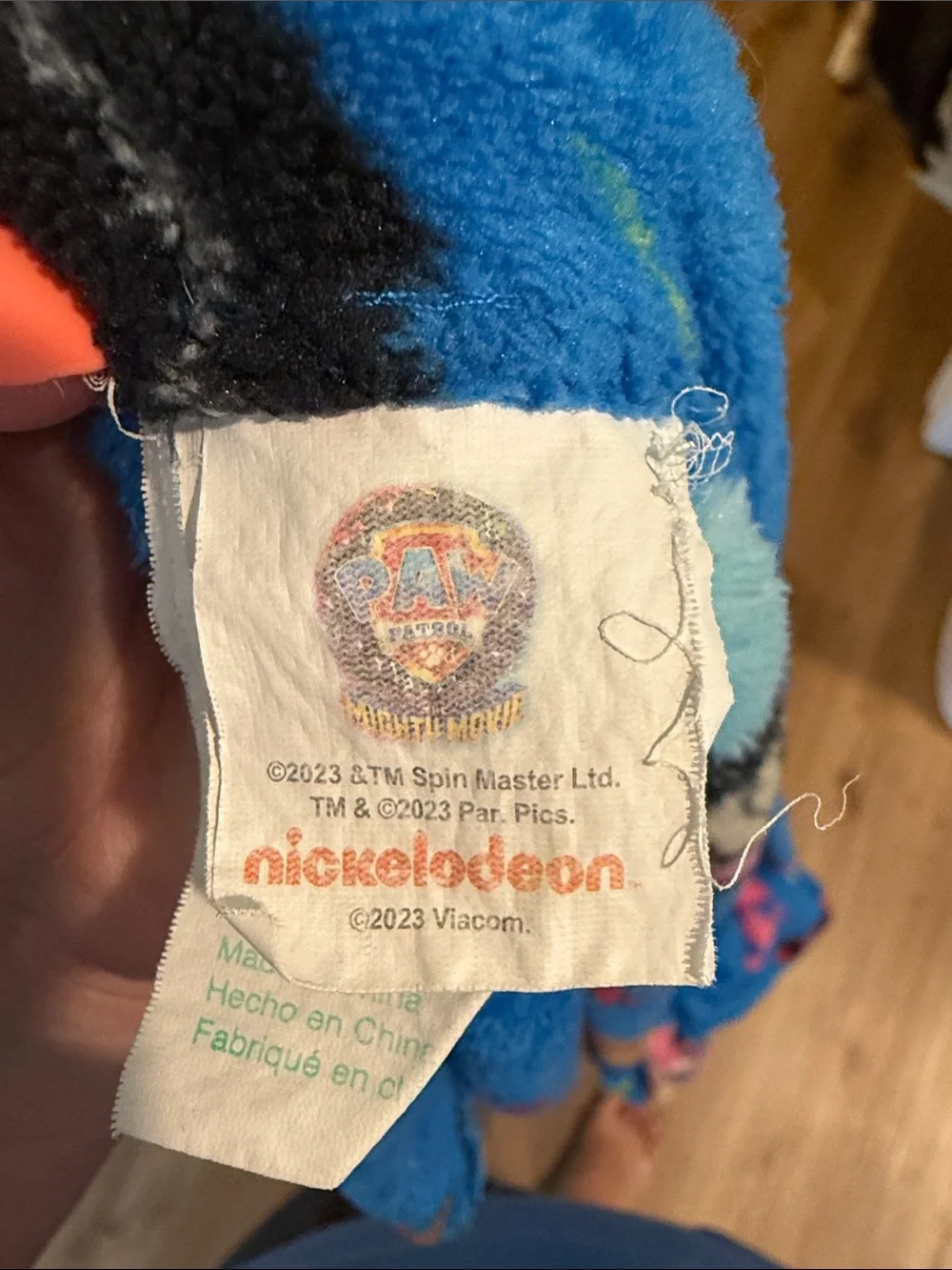 Paw Patrol Blue Character Fleece Blanket/Throw